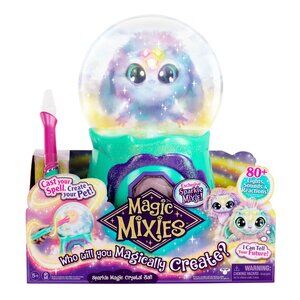 Magic Mixies Magical Misting Crystal Ball Interactive 8" Mixes Blue Plush Toy
